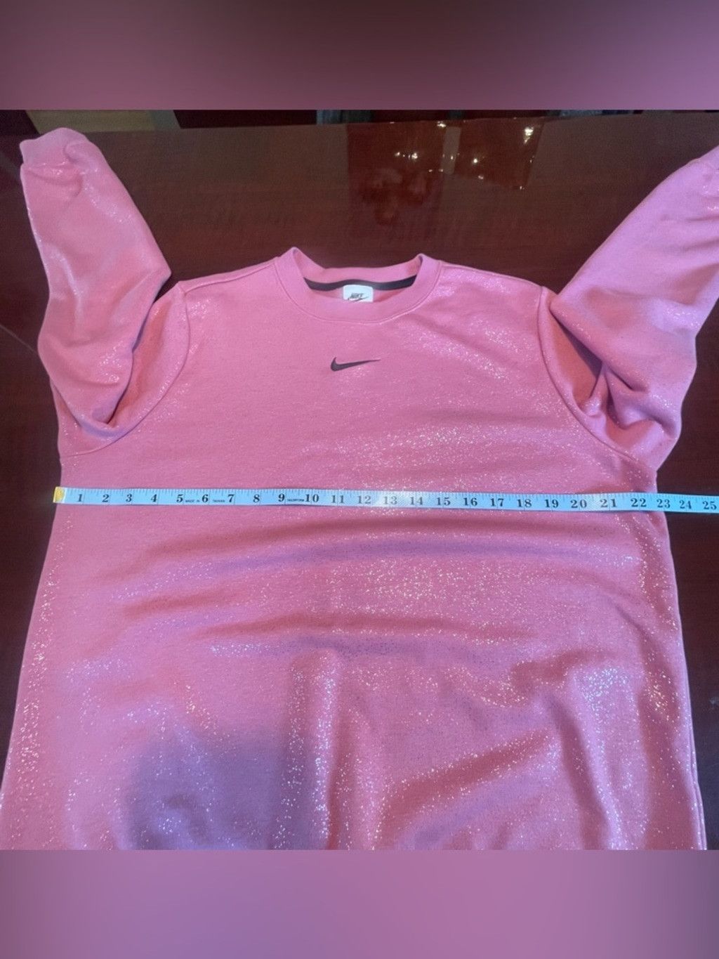 Nike Nike Glitter Sparkle Pink Crewneck Sweatshirt Oversized L Size L / US 10 / IT 46 - 9 Thumbnail
