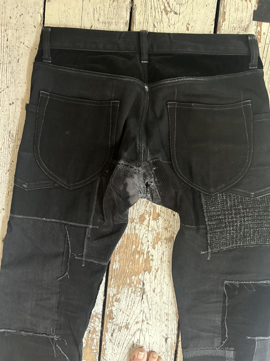 Junya Watanabe Junya Watanabe black denim patchwork jeans Size US 30 / EU 46 - 8 Thumbnail