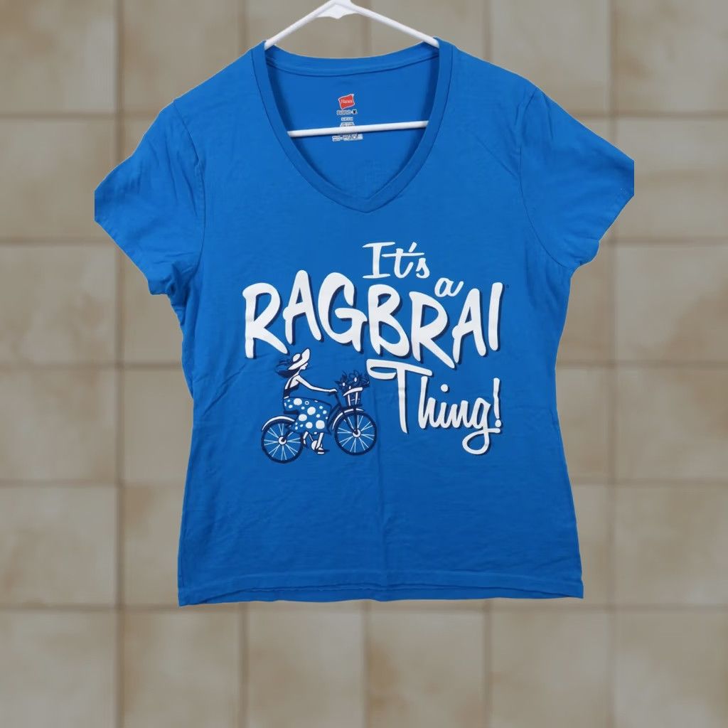 Hanes VTG Ragbrai Bicycle ride Iowa T-Shirt S Multicolor Classic Size S / US 4 / IT 40 - 1 Thumbnail