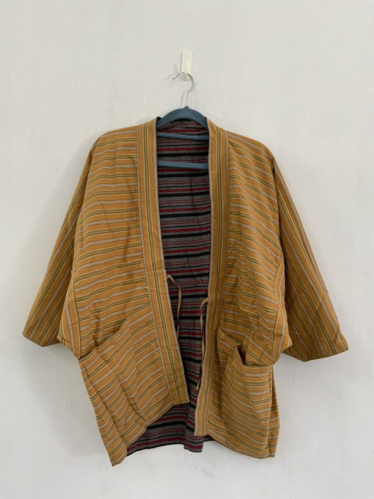Vintage Vintage Reversible Striped Classic Japan Kimono Size US XL / EU 56 / 4 - 8 Thumbnail