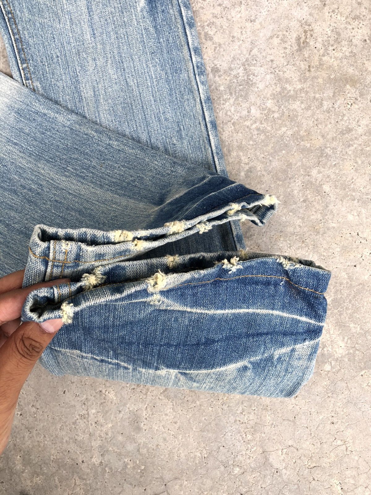 Japanese Brand Japanese Loma Distressed Jeans Patchwork Jeans Size US 32 / EU 48 - 14 Thumbnail