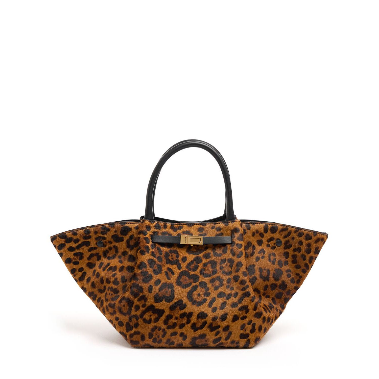 DEMELLIER The New York Midi Brown/Black Tote Bag New & Authe