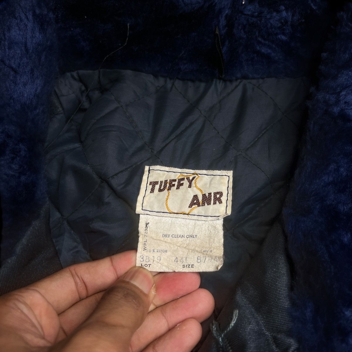 Other Vintage 1970s Tuffy Jack Police Jacket Blue Quilted Lined Size US L / EU 52-54 / 3 - 3 Thumbnail