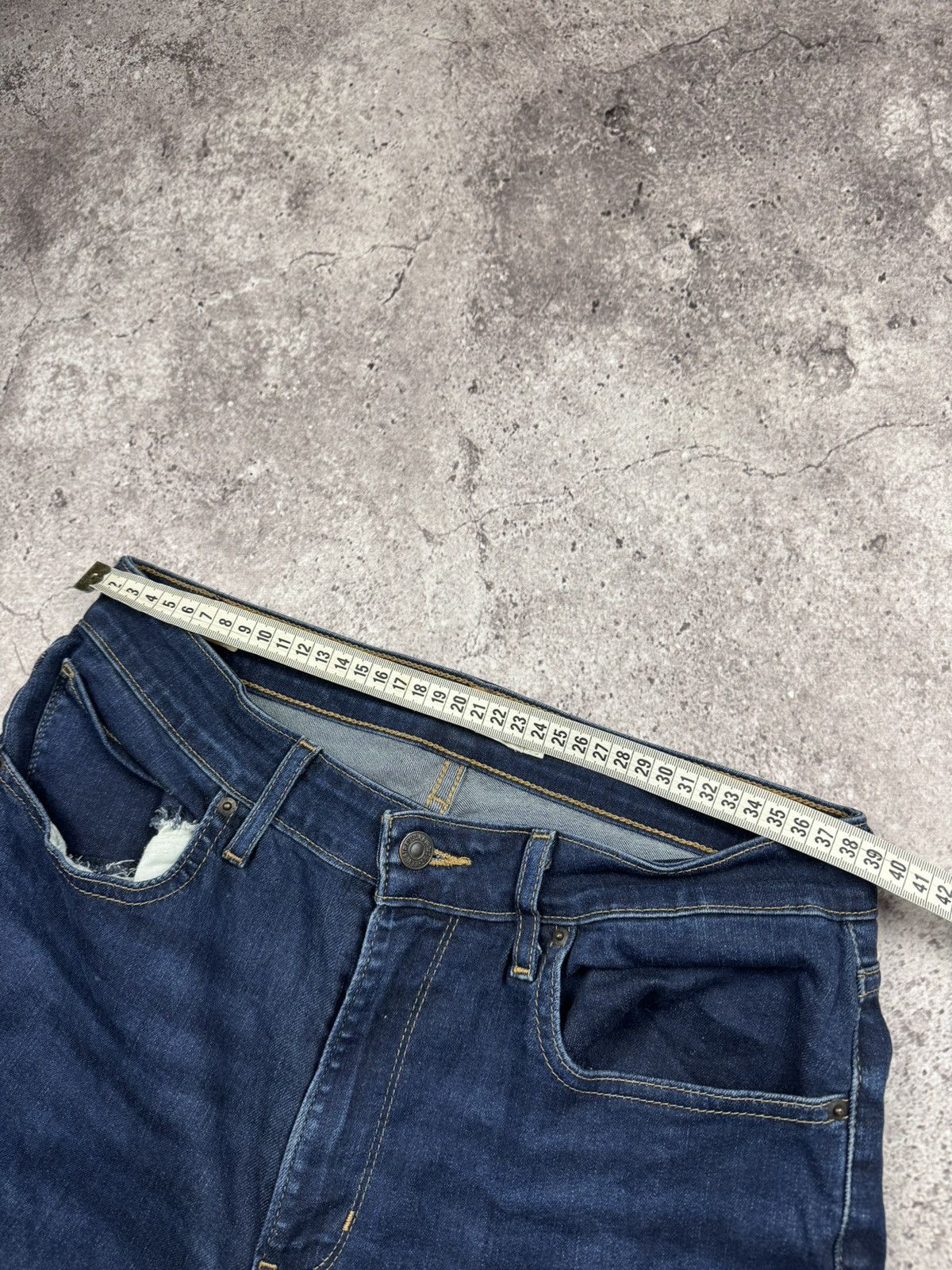 Levi's Vintage Y2K Levis Wide Leg Flared Jeans Denim Japanese Size 31" - 9 Thumbnail