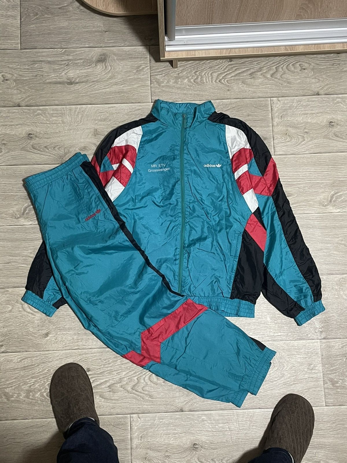 Adidas × Vintage 90's Adidas Tracksuit Set Size US L / EU 52-54 / 3 - 1 Thumbnail