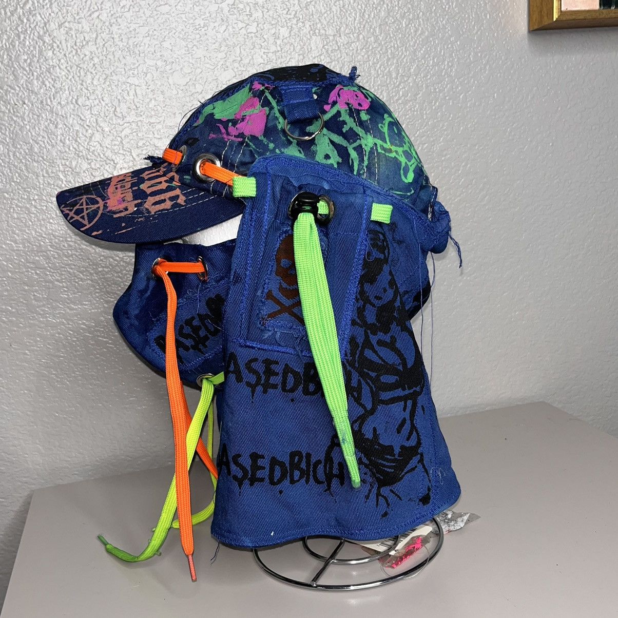 Designer Basedbich 1of1 denim safari inspired hat Size ONE SIZE - 1 Thumbnail