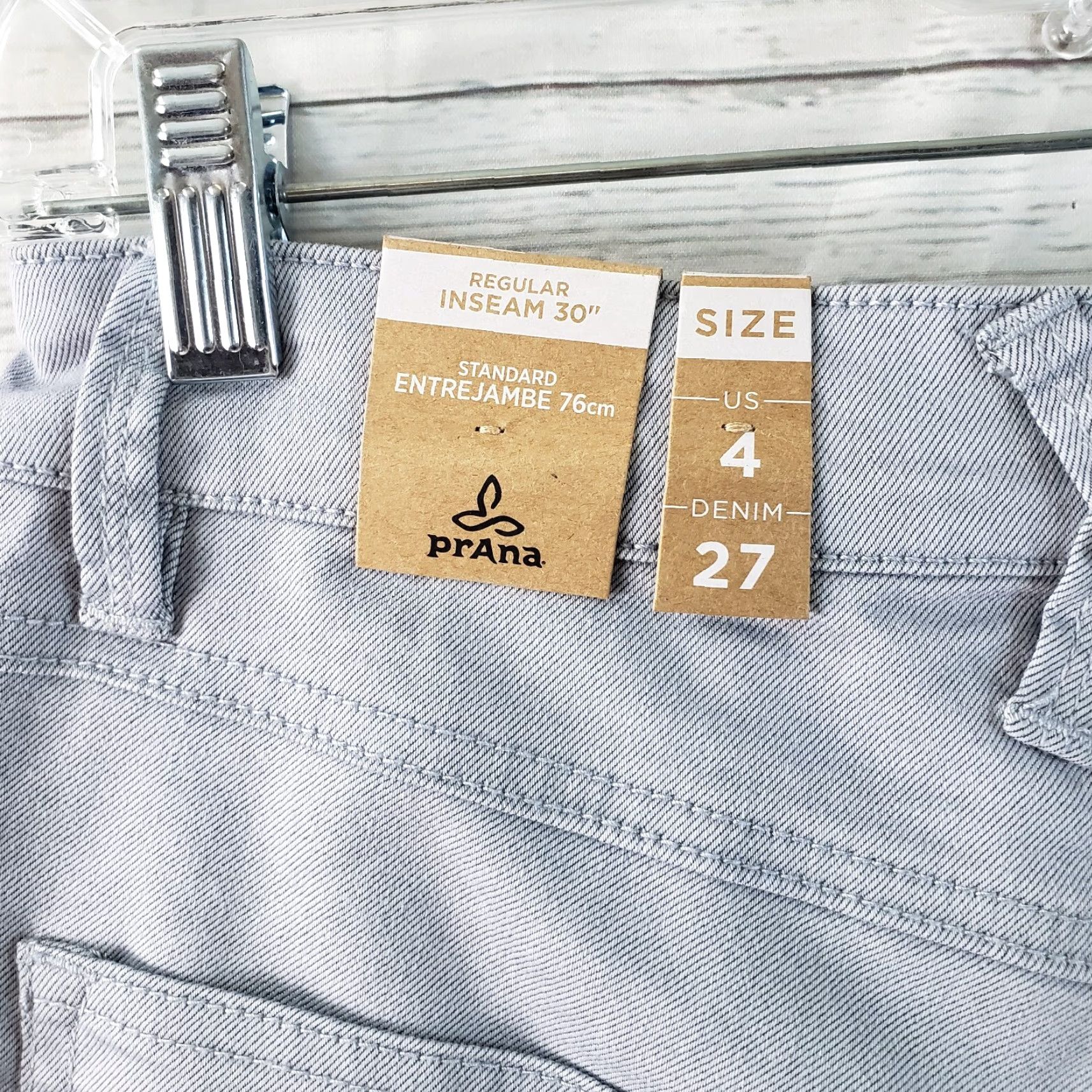 Prana Prana Womens Oday Skinny Jeans Sz 4 Storm Cloud Gray Mid Rise Size 27" / US 4 / IT 40 - 6 Thumbnail