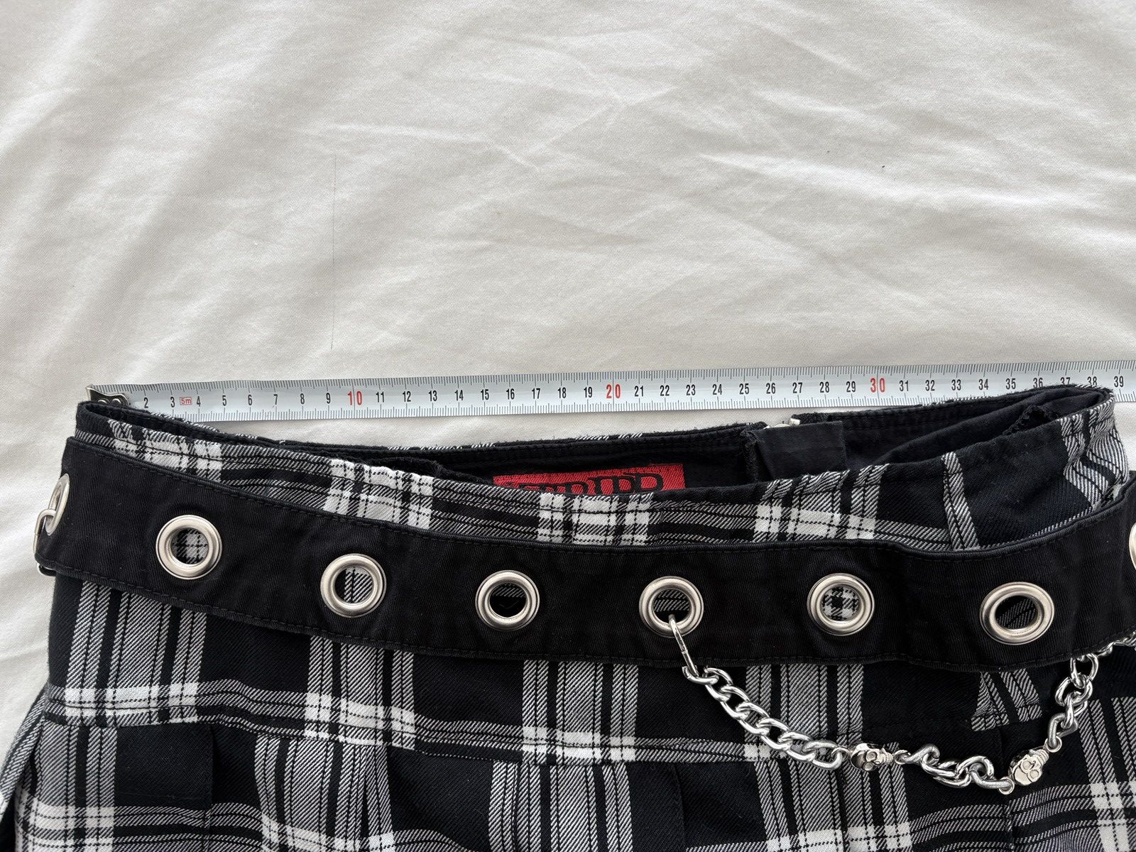 Tripp NYC × Vintage Vintage Tripp NYC Skirt Medium White Black Plaid Mini Tutu Size 28" / US 6 / IT 42 - 11 Thumbnail