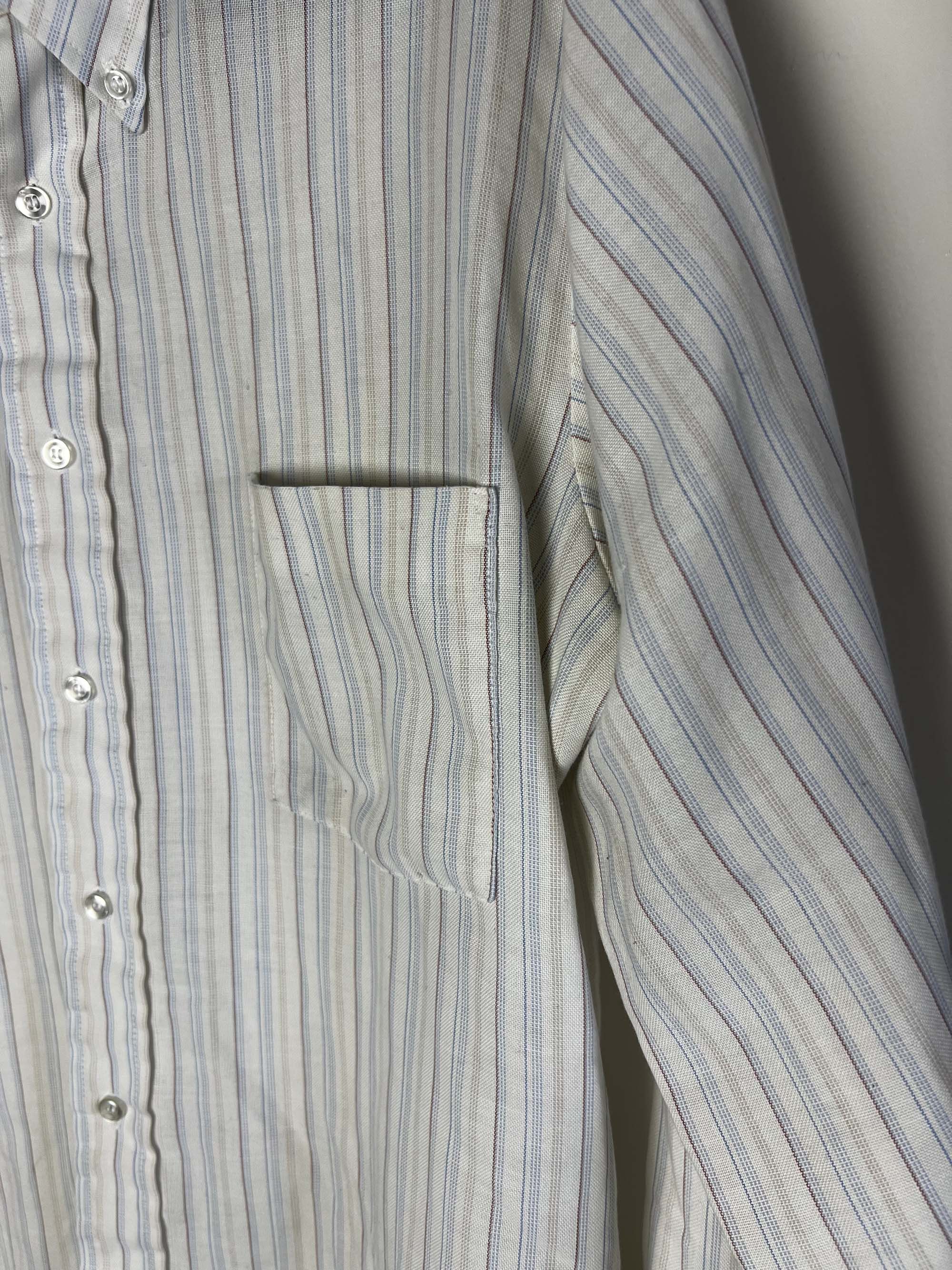 Vintage Vintage 1970's Elderado Press-gard Western Wear Stripe Shirt Size US XL / EU 56 / 4 - 6 Thumbnail
