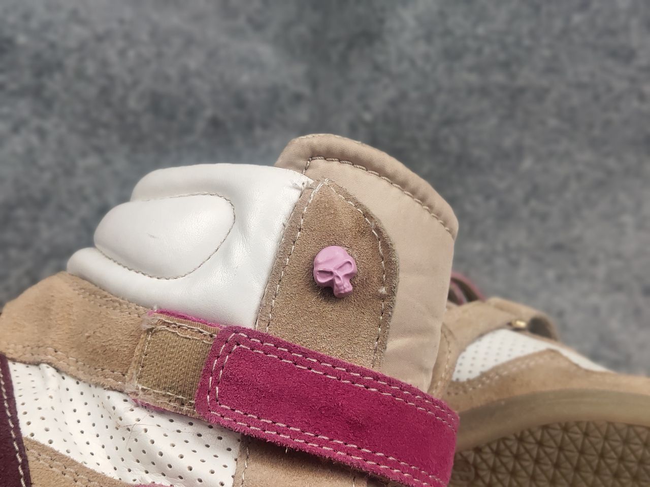 If Six Was Nine Vintage isabel marant Style wedge sneakers suede Velcro Y2K Size US 8 / IT 38 - 19 Thumbnail