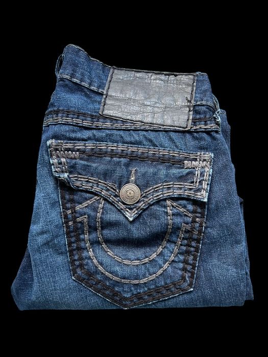 True Religion Vintage Baggy Denim Jeans True Religion Sematary Chief ...