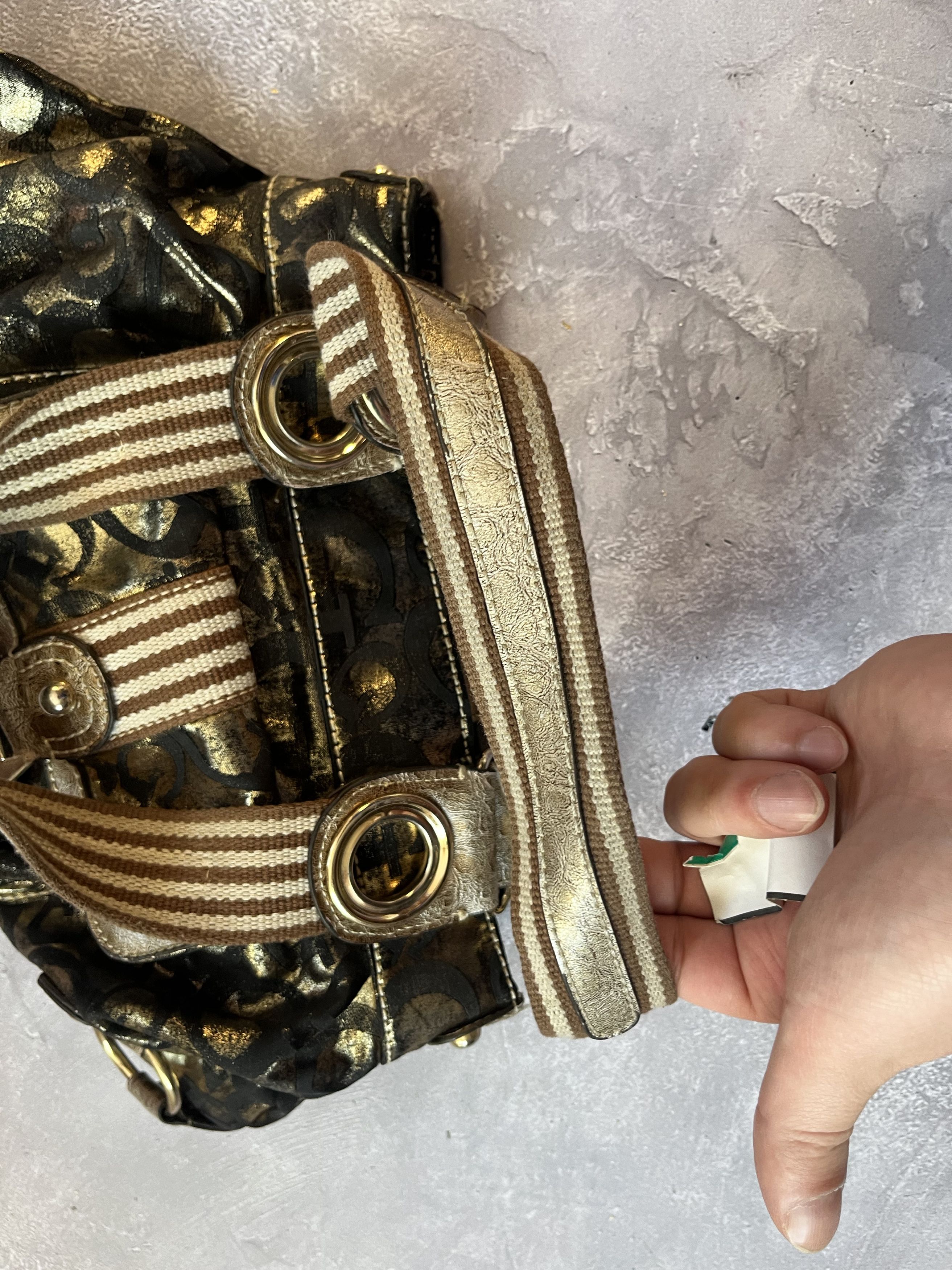 Guess Vintage Bag GUESS Y2K Style Monogram Multi Logo Metal Size ONE SIZE - 11 Thumbnail
