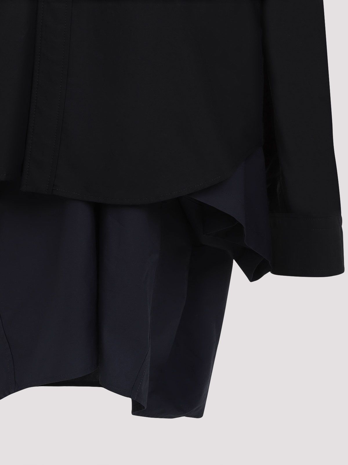 Balenciaga oc11z0426 Maxi Patched Shirt Dress in Black Size L / US 10 / IT 46 - 4 Thumbnail