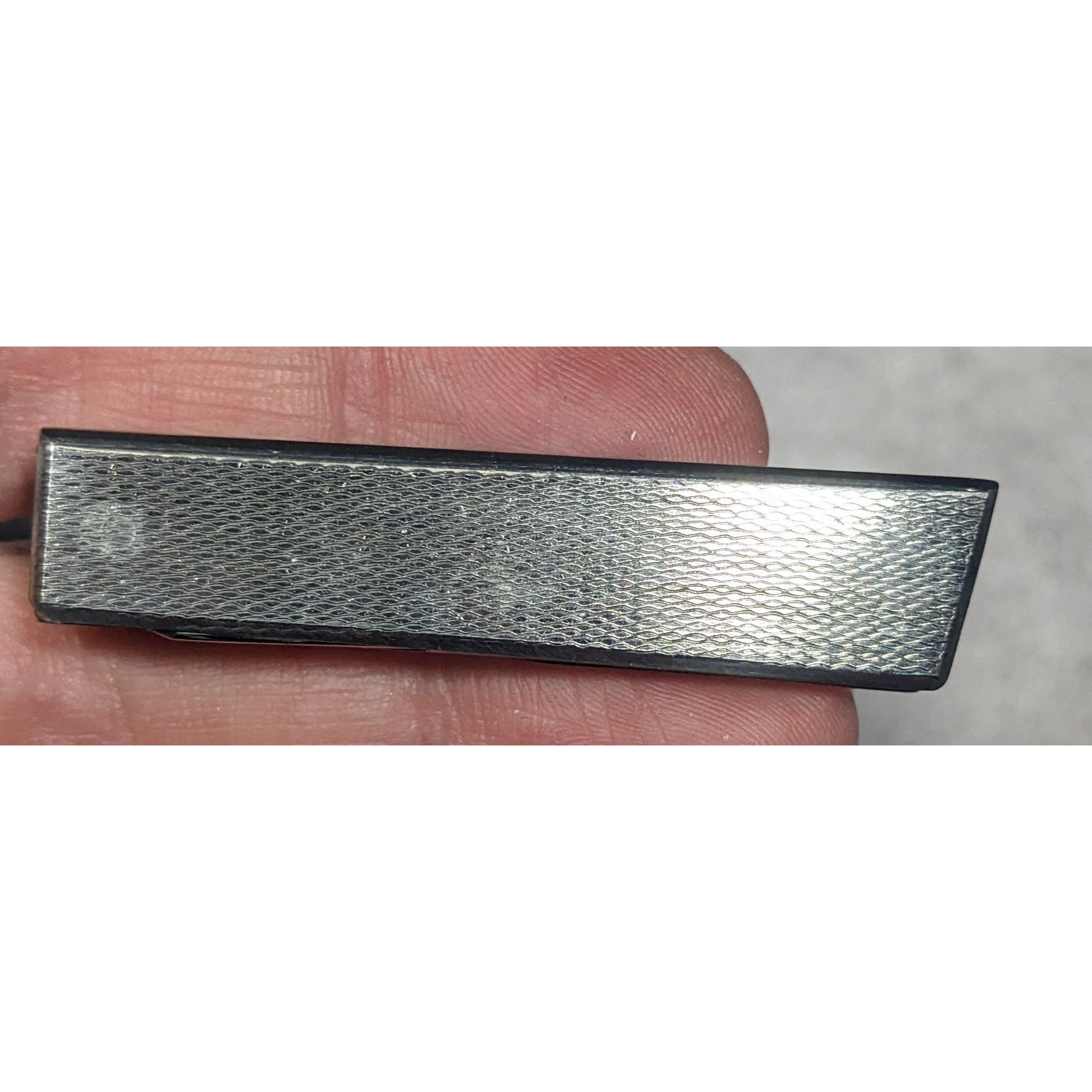 Other Vintage Italian Silver Tone Textured Tie Clip With Retractab Size ONE SIZE - 4 Thumbnail