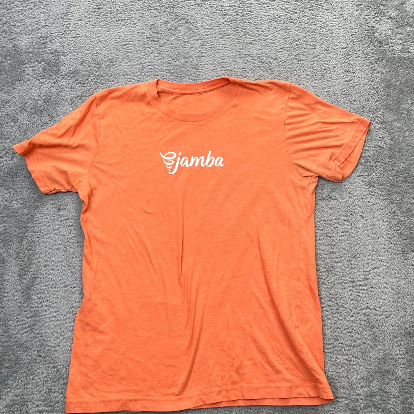 Vintage Jamba Juice Shirt Womens Small Orange All Well That Blends Well Skateboard Print Shirt Size S / US 4 / IT 40 - 2 Thumbnail