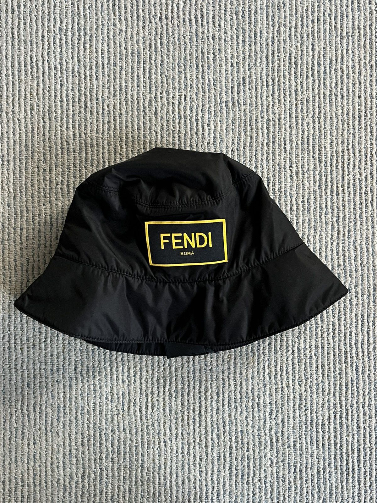 Fendi Black Nylon Bucket sale Hat