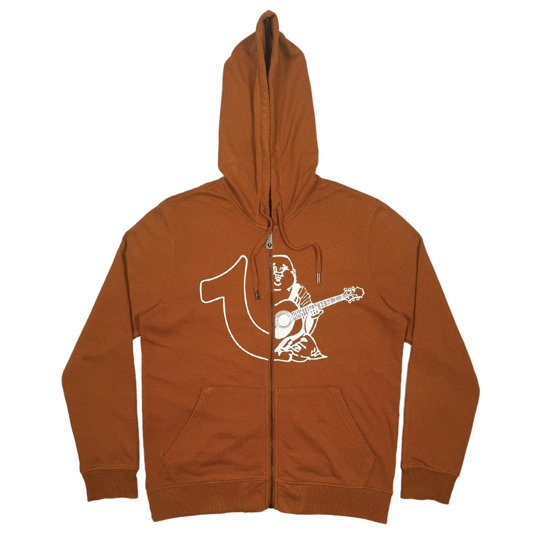 True Religion True Religion - 1/2 Logo Graphic Hooded Jacket - Brown - M Size US M / EU 48-50 / 2 - 1 Thumbnail