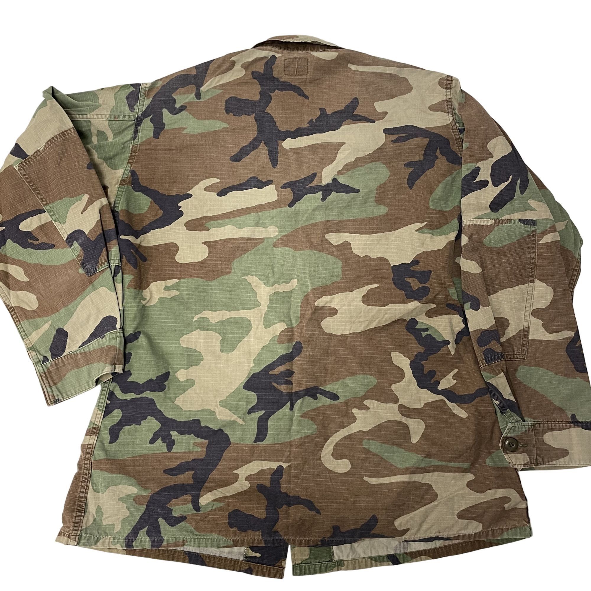 Other Vtg Military Woodland CAMOUFLAGE Hot Weather US Army Shirt Size US L / EU 52-54 / 3 - 9 Thumbnail