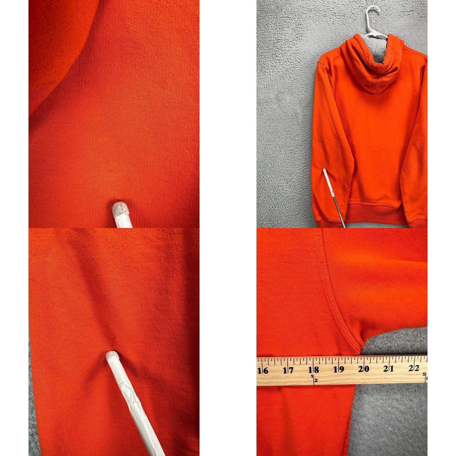 Champion Champion Hoodie Sweatshirt Adult Small Orange Graphic Camo Print Pullover Mens Size US S / EU 44-46 / 1 - 8 Thumbnail