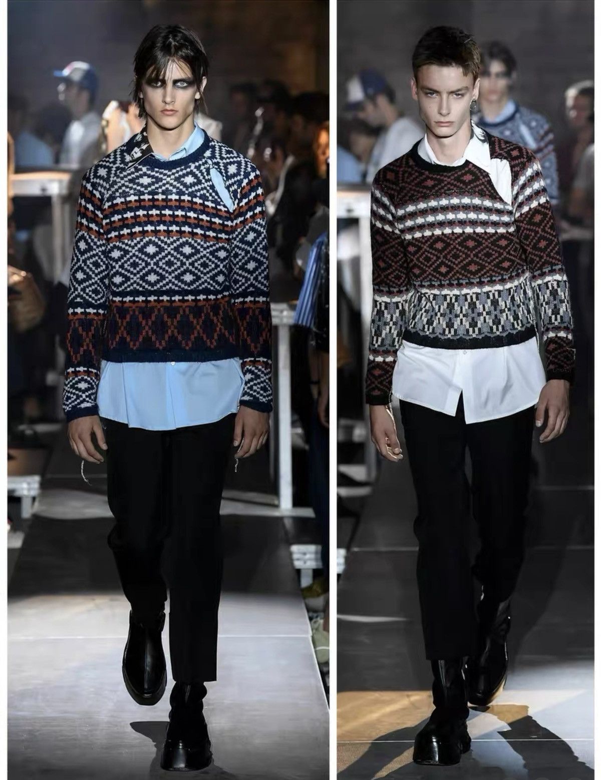 Raf Simons RAF SIMONS Spring/Summer 2019 Runway "Torn" Sweater Size US L / EU 52-54 / 3 - 6 Thumbnail