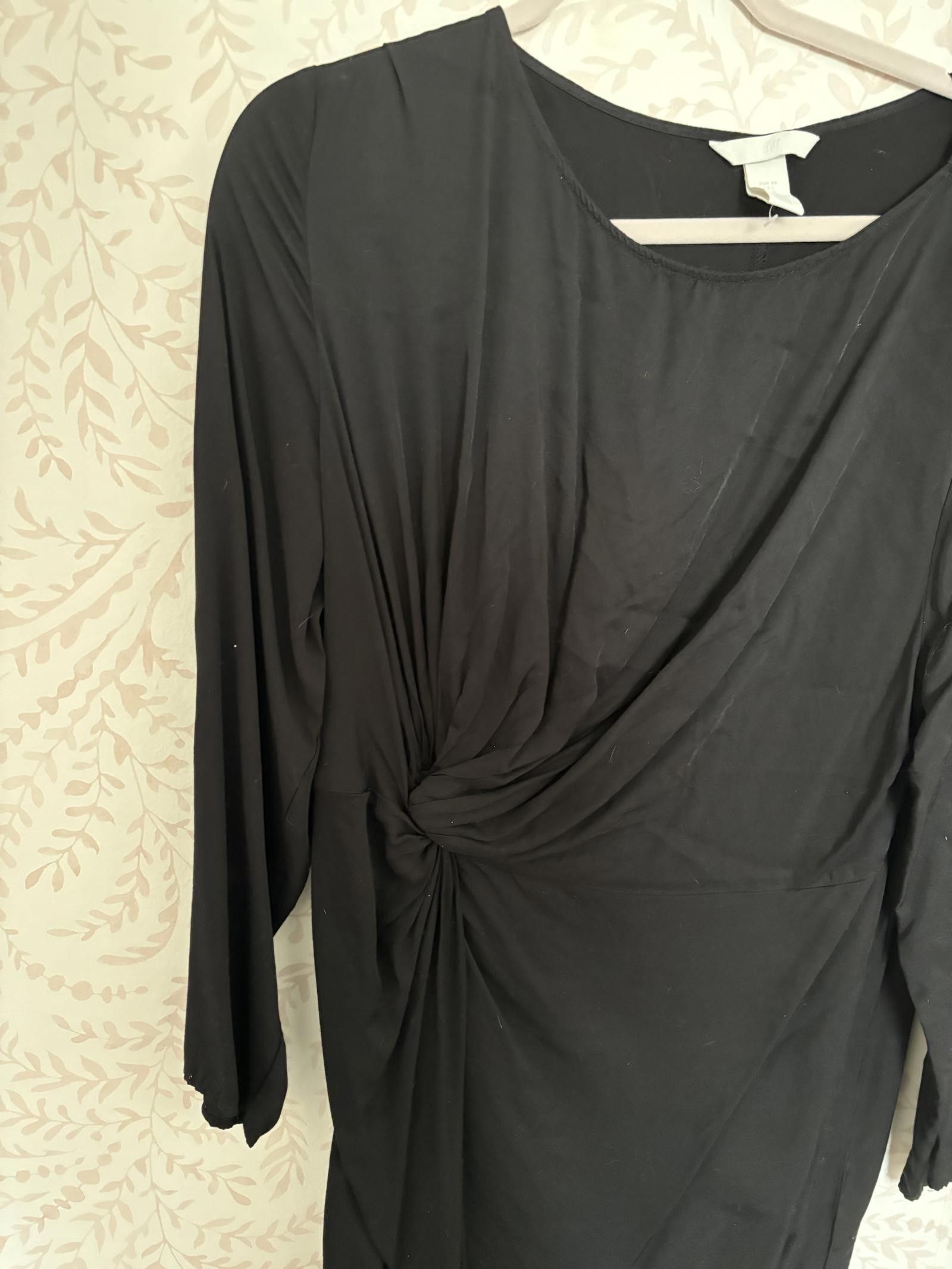 H&M NWOT Stylish Black Knot Dress by H&M - Size L Size L / US 10 / IT 46 - 3 Thumbnail