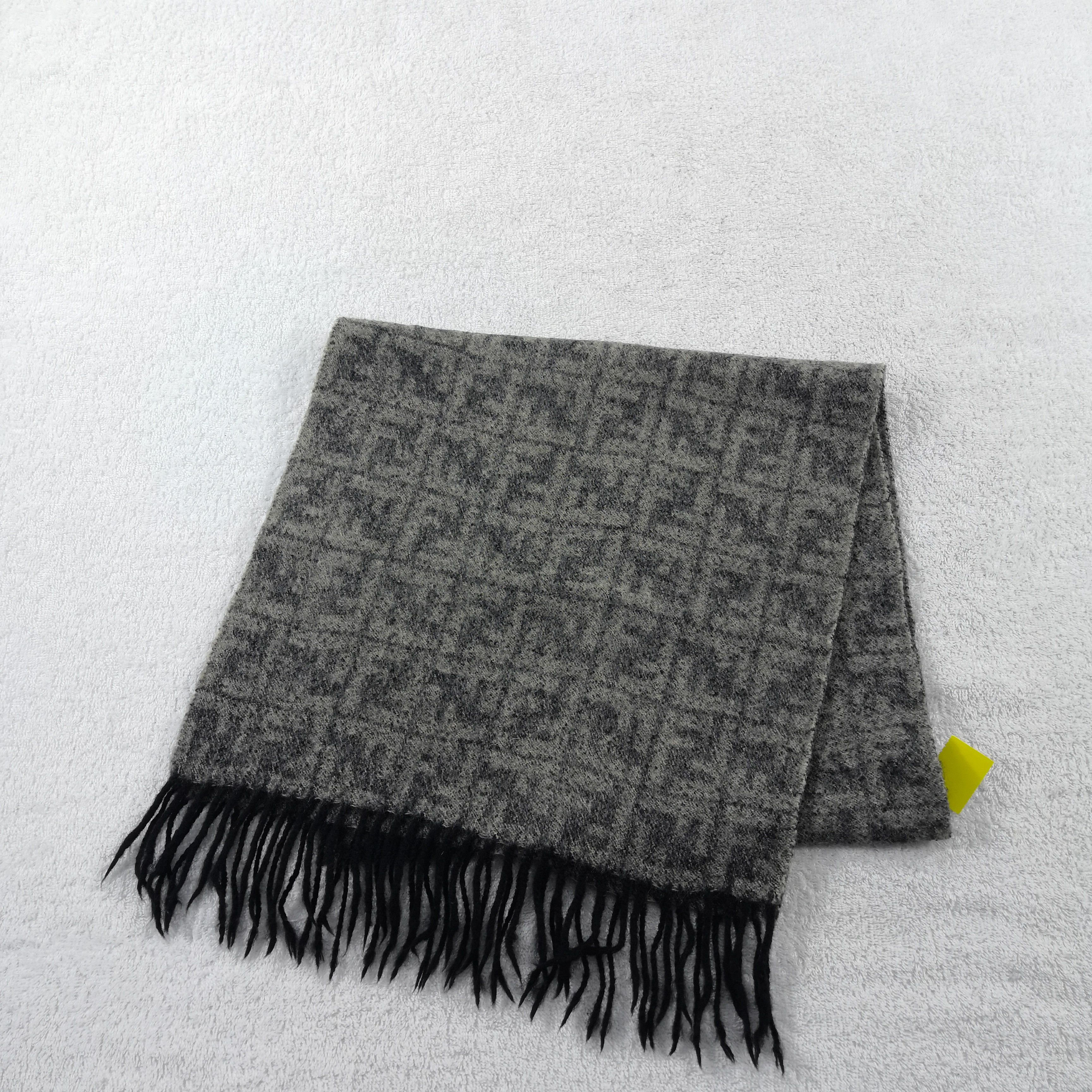Japanese Brand Vintage Fendi Scarf Wool Fendi Zucca FF Monogram Scarves. Size ONE SIZE - 3 Thumbnail