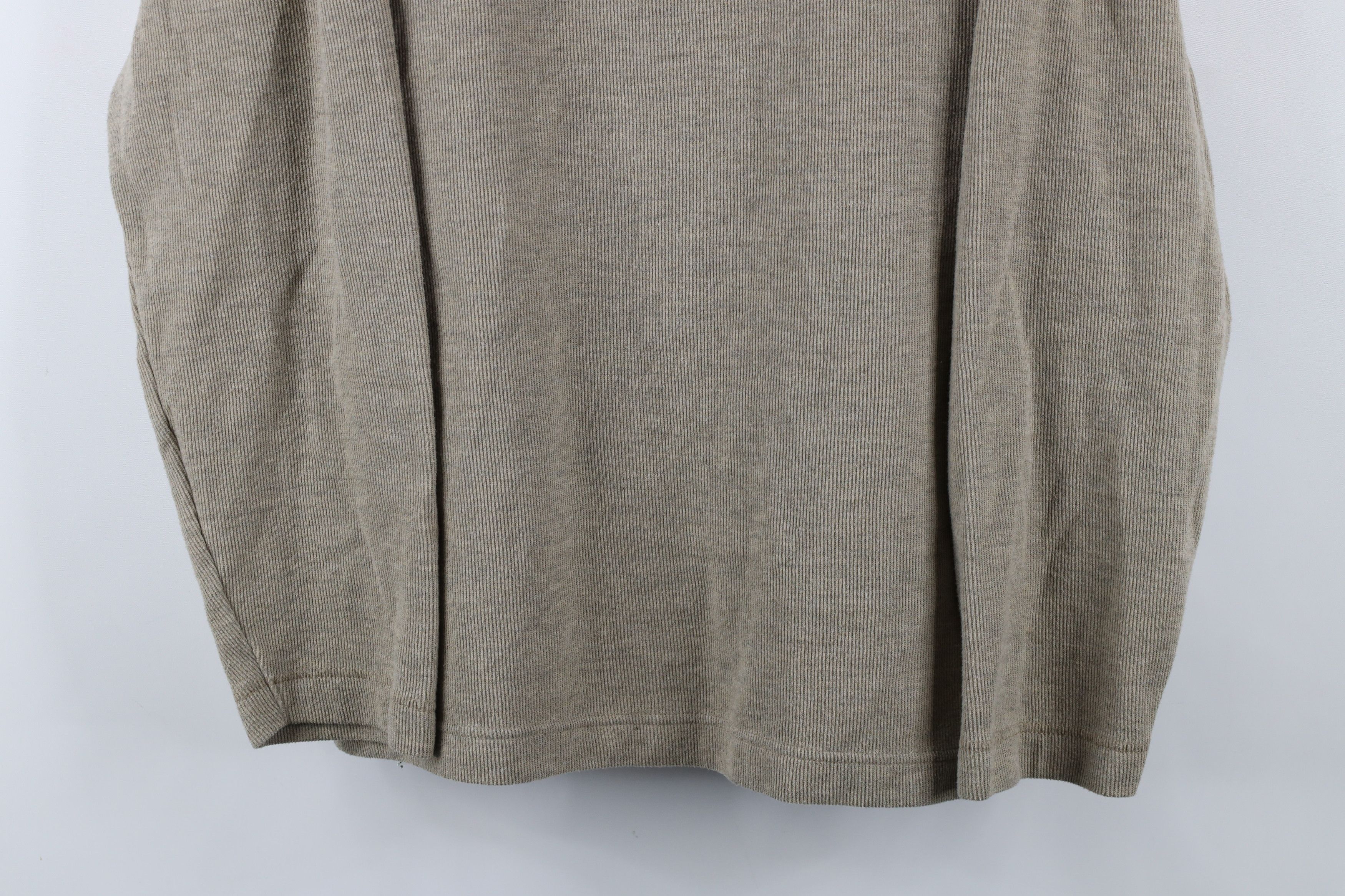 Vintage Vintage 90s Streetwear Blank Ribbed Knit Long Sleeve T-Shirt Size US L / EU 52-54 / 3 - 3 Thumbnail