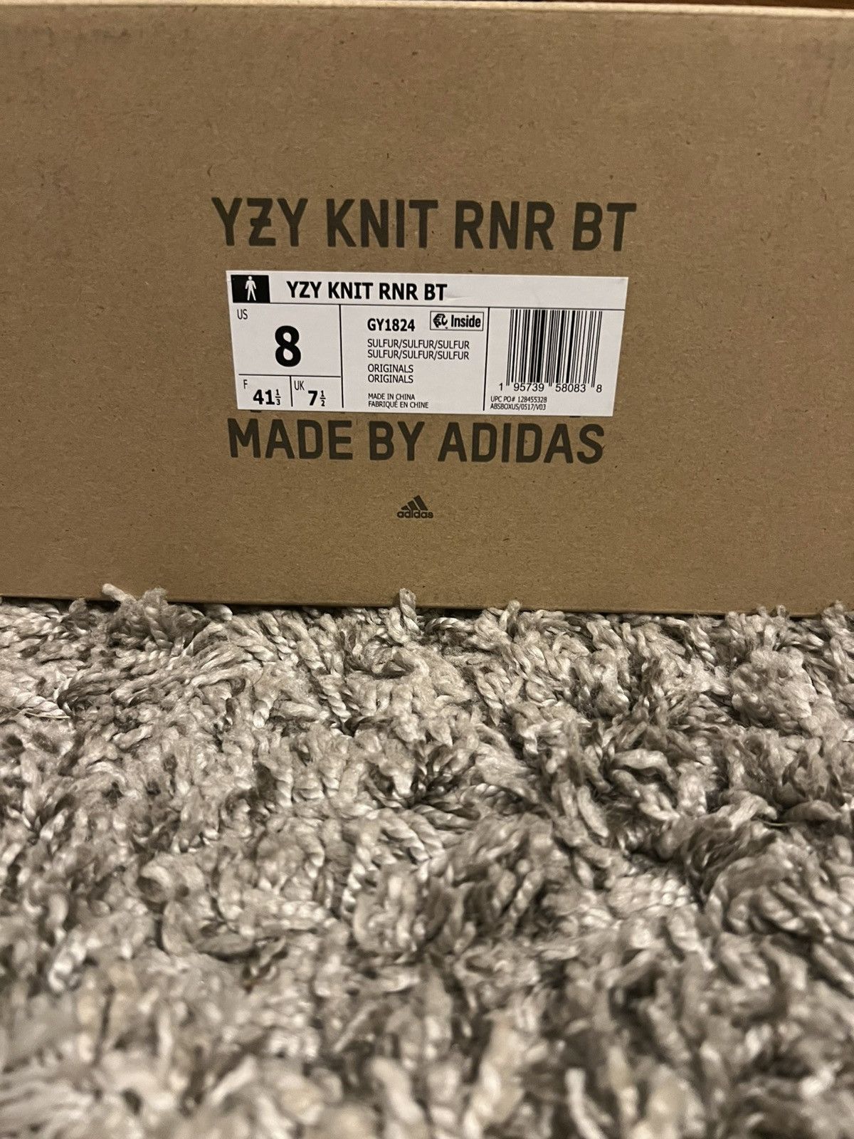 Adidas Yeezy Knit RNR Boot Sulfur Men’s Size 8 Adidas Size US 8 / EU 41 - 7 Thumbnail