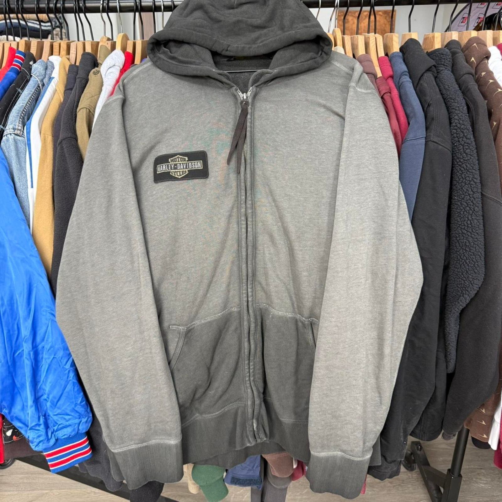 Harley Davidson Vintage Y2K Oversized Harley Davidson Supoer Faded Hoodie Size US XXL / EU 58 / 5 - 3 Thumbnail