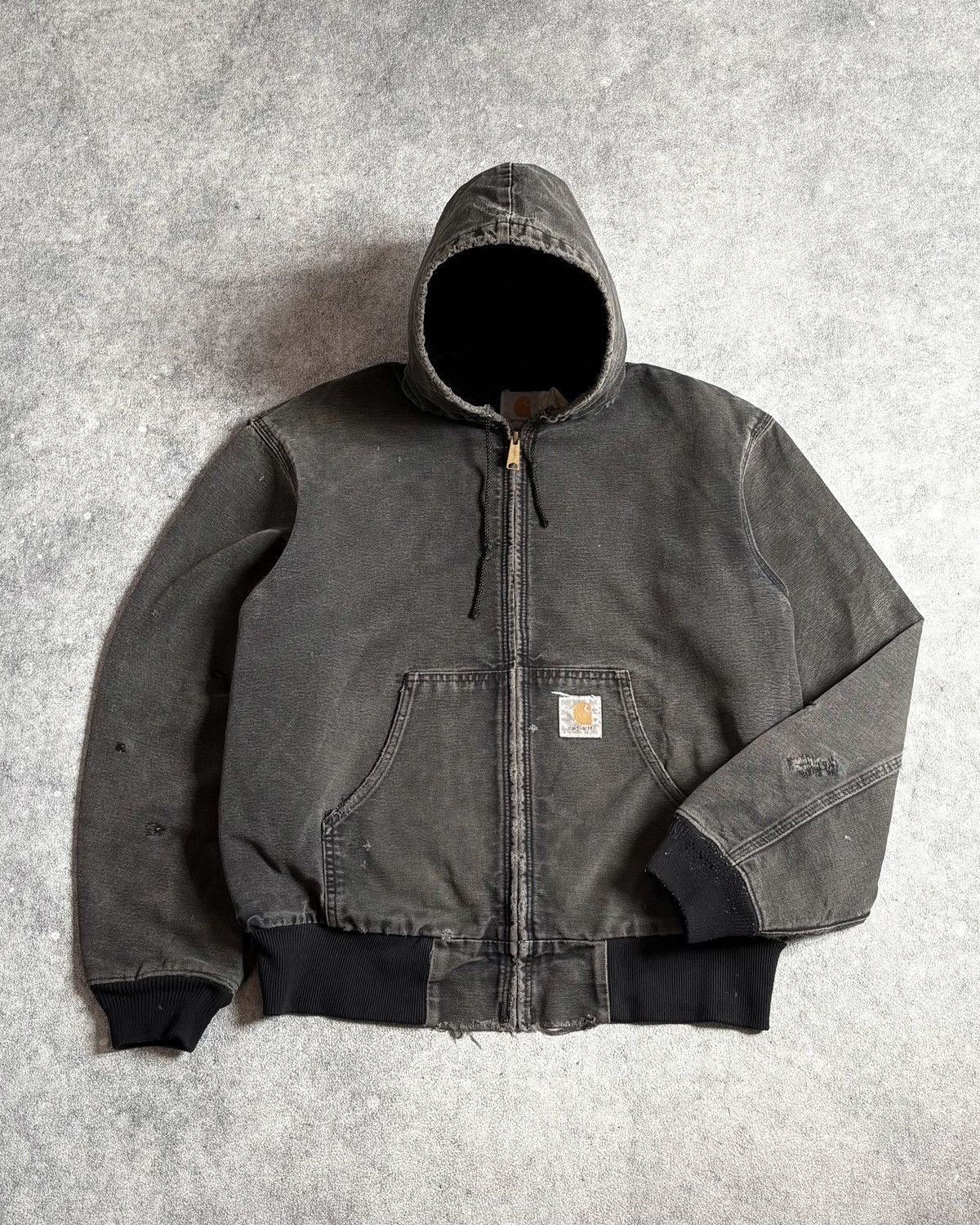 Carhartt 1990s Faded Black JR105 Carhartt Active Jacket Size US L / EU 52-54 / 3 - 2 Thumbnail