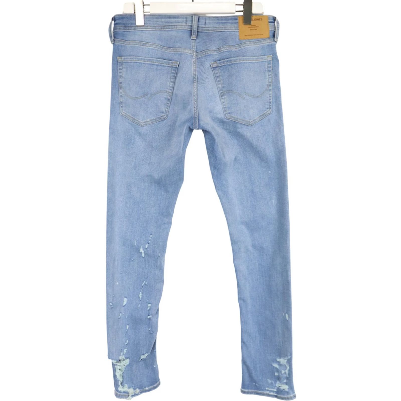 Jack & Jones Jack & Jones Jeans Mens W32/L32 Blue Slim Glenn Men Fade Effect Button Fly Distressed Size US 32 / EU 48 - 2 Thumbnail