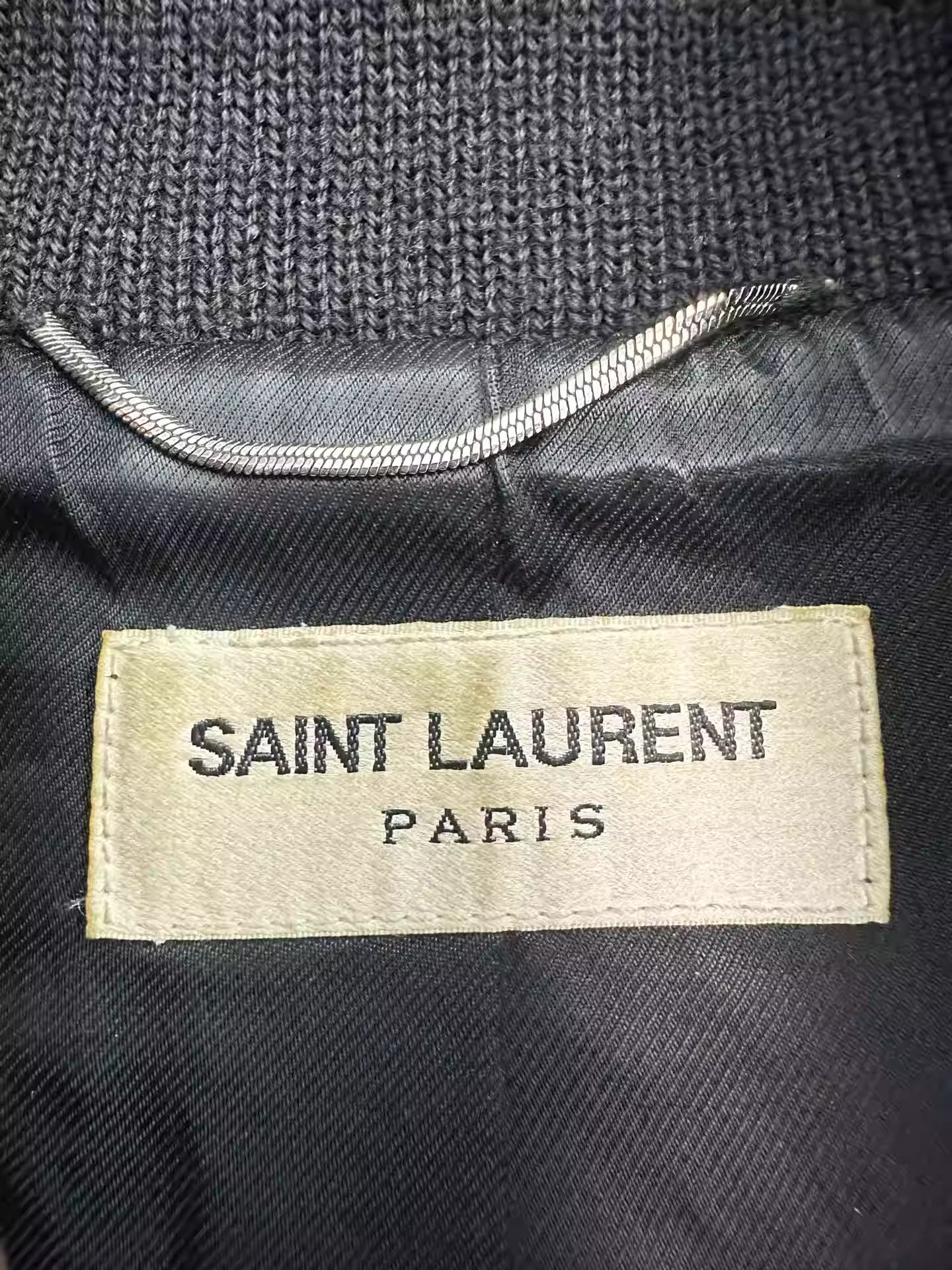 Saint Laurent Paris Saint Laurent Black And White Baseball Jerseys Size US M / EU 48-50 / 2 - 4 Thumbnail