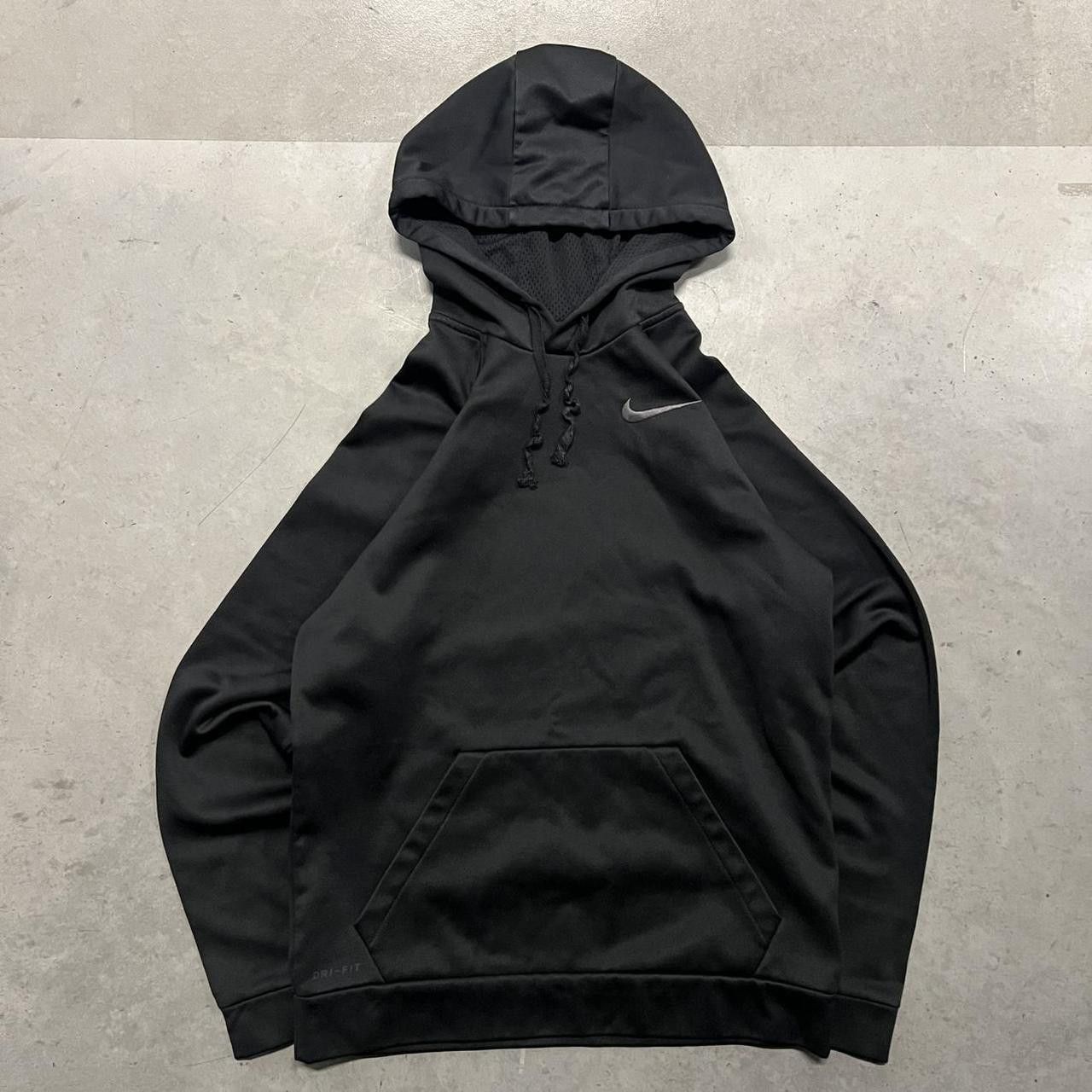 Vintage Vintage Y2K/2000s All Black Nike Grunge Dri fit Hoodie! Size US S / EU 44-46 / 1 - 1 Thumbnail