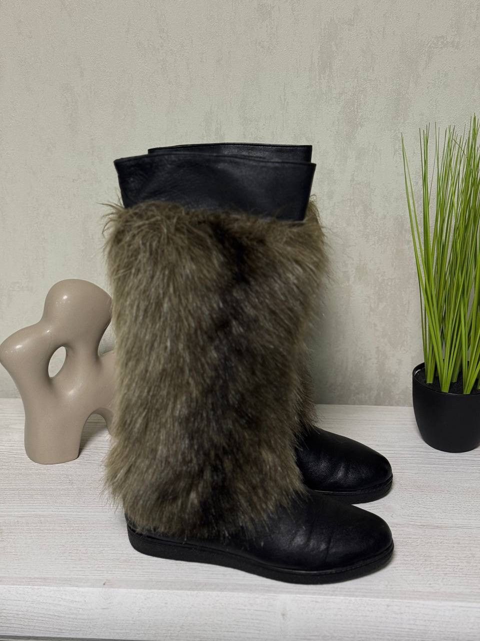 POST ARCHIVE FACTION (PAF) VTG Women's boots with fur boots Size 38 00s Hype Trend Size US 8 / IT 38 - 4 Thumbnail