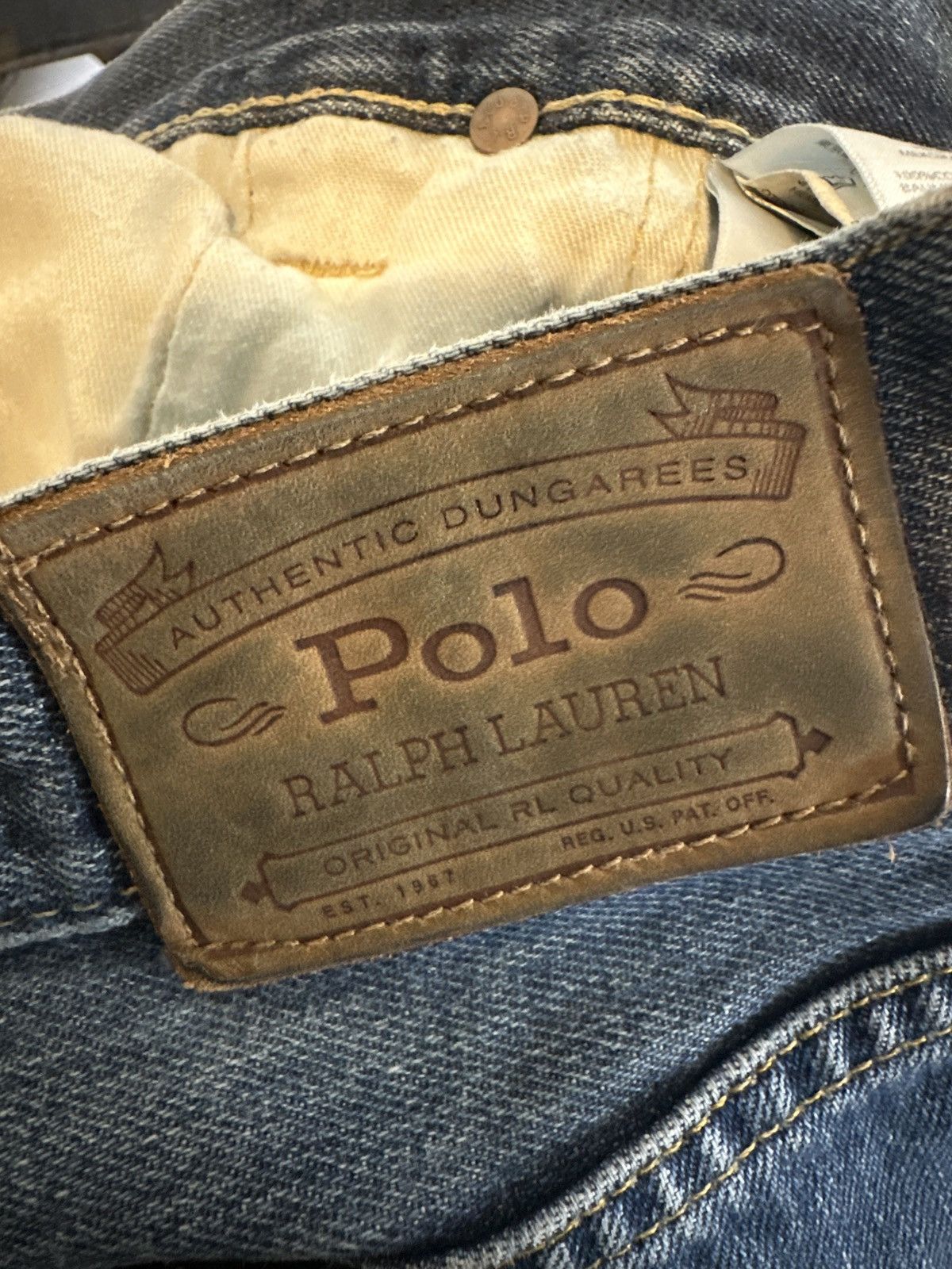 Polo Ralph Lauren Polo Ralph Lauren The Hampton Relaxed Straight Jeans 50Bx32 Size US 44 / EU 60 - 6 Thumbnail