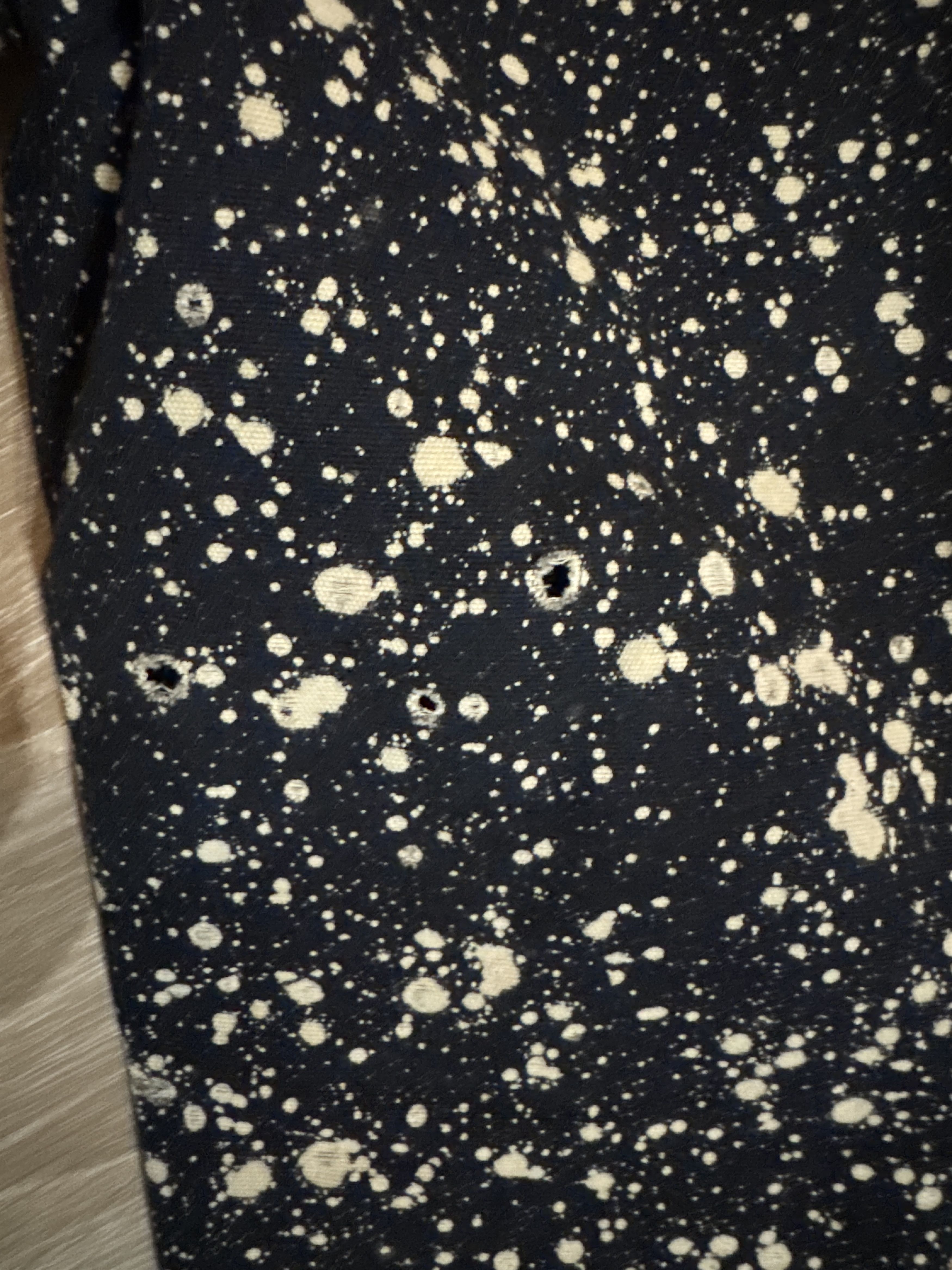 Raf Simons × Sterling Ruby Bleach splatter over shirt A/W 2014 Size US M / EU 48-50 / 2 - 7 Thumbnail