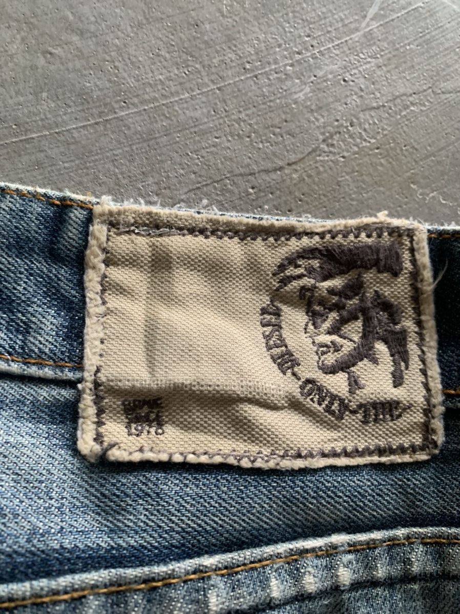 Designer × Diesel distressed loose diesel industry jeans Size US 37 - 15 Thumbnail