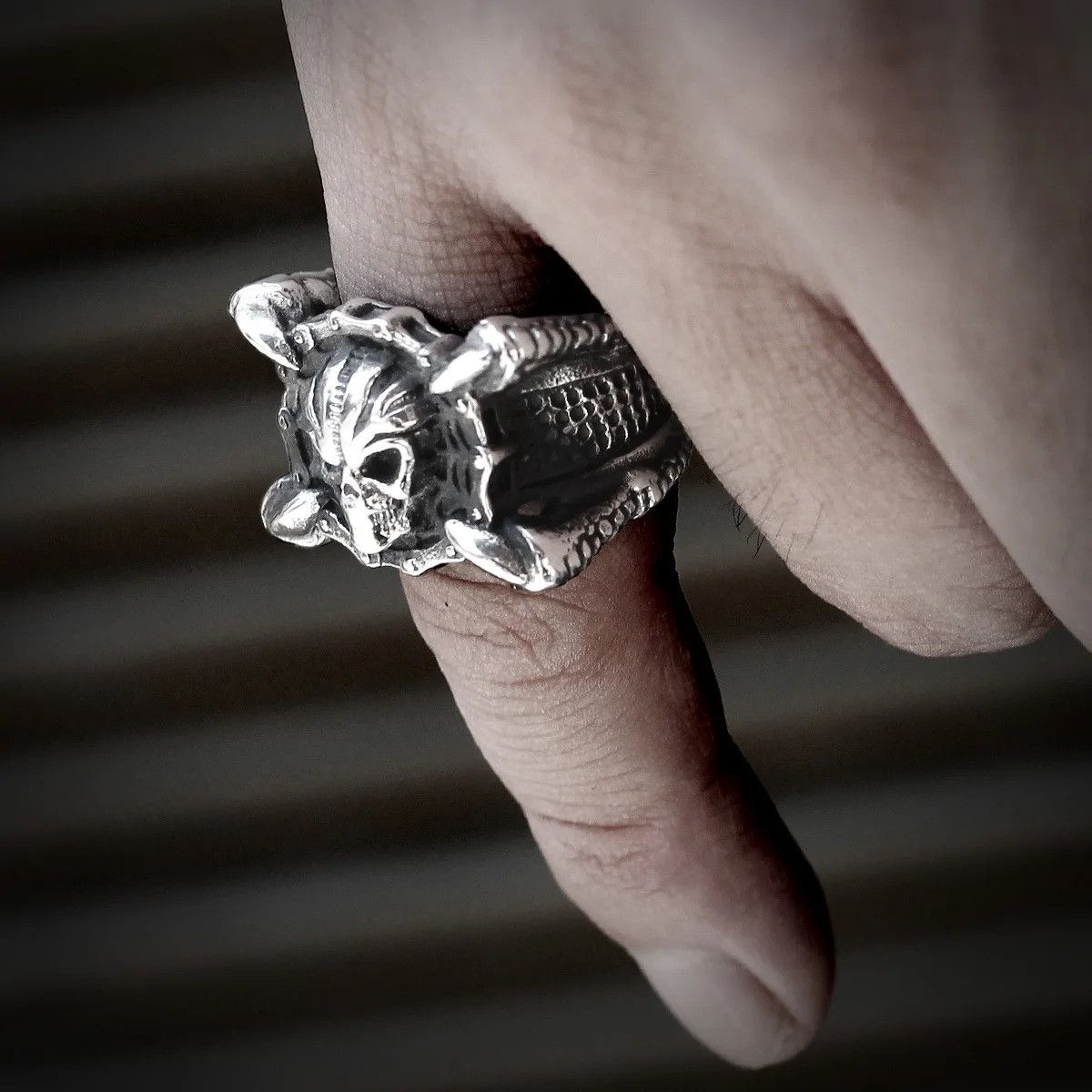 Jewelry Skull Dragon Claw Ring Streetwear Jewelry Fashion Gift Size ONE SIZE - 1 Thumbnail