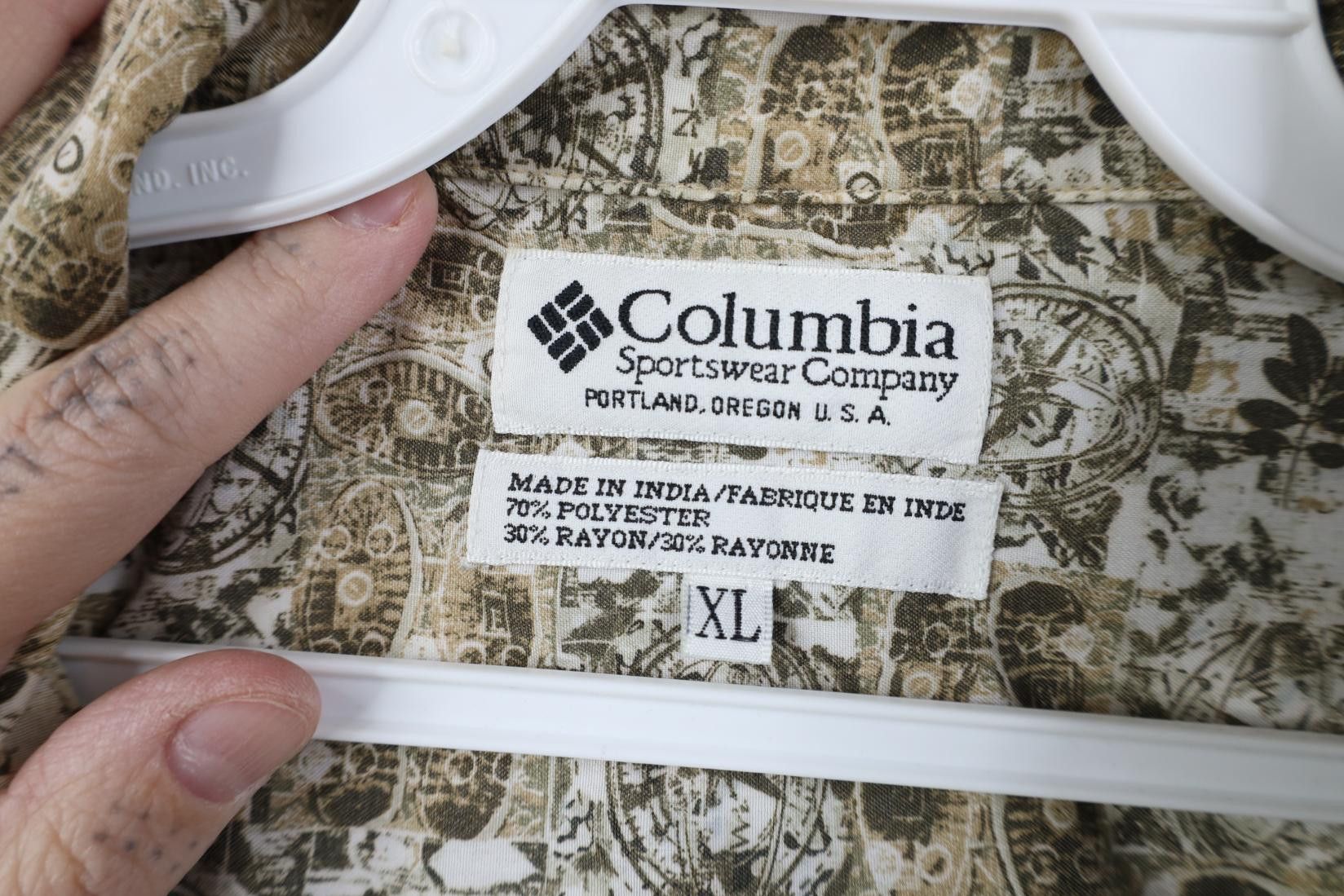 Columbia Vintage 90s Y2K Columbia Trekking Collared Button Shirt Size US XL / EU 56 / 4 - 9 Thumbnail