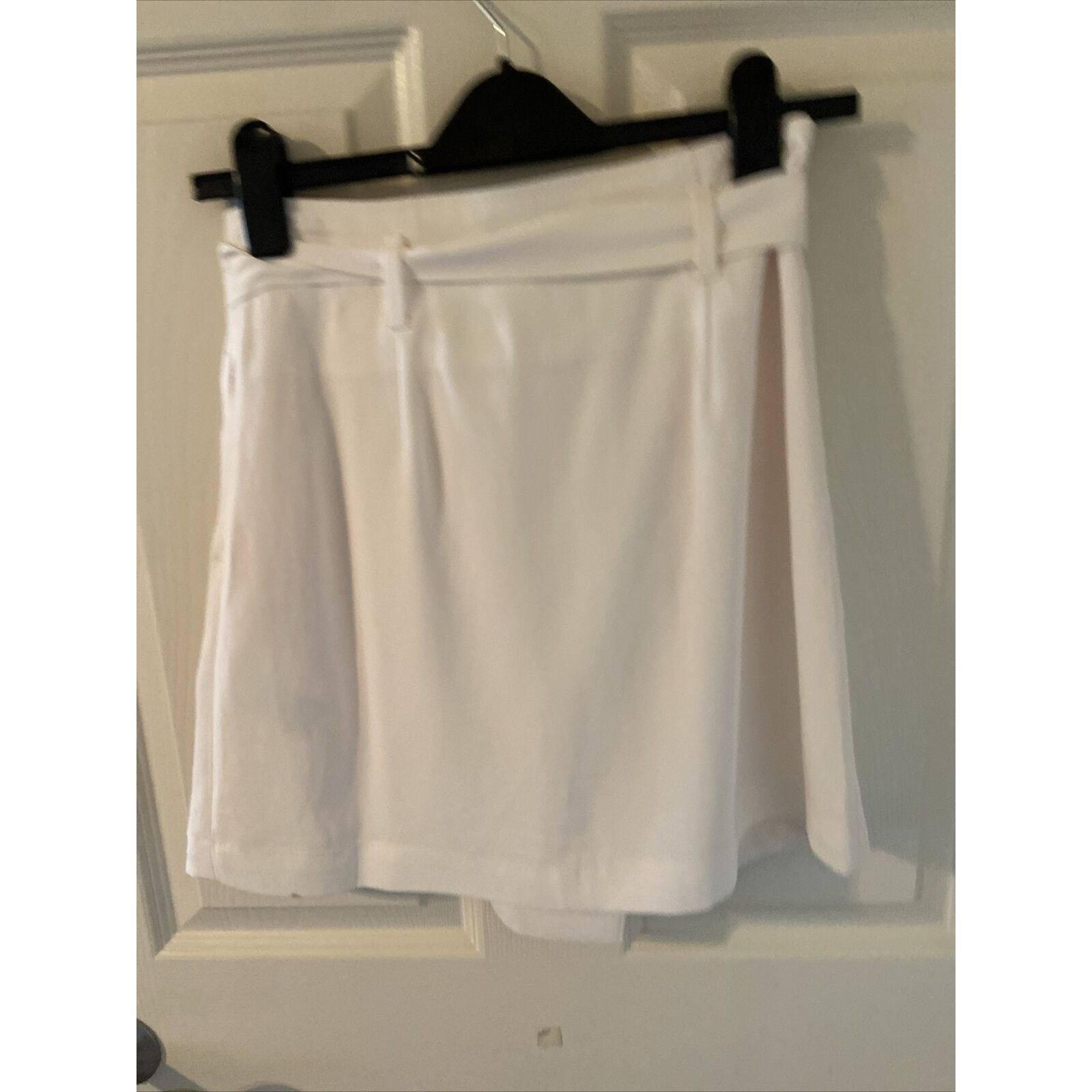 Banana Republic Banana Republic Lined Mini Skirt 2 Cream Buttons Tie Waist Size 26" / US 2 / IT 38 - 5 Thumbnail