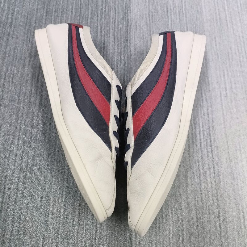 Gucci Gucci Falacer Casual Sneakers in White, Black, Red Size US 10.5 / EU 43-44 - 8 Thumbnail