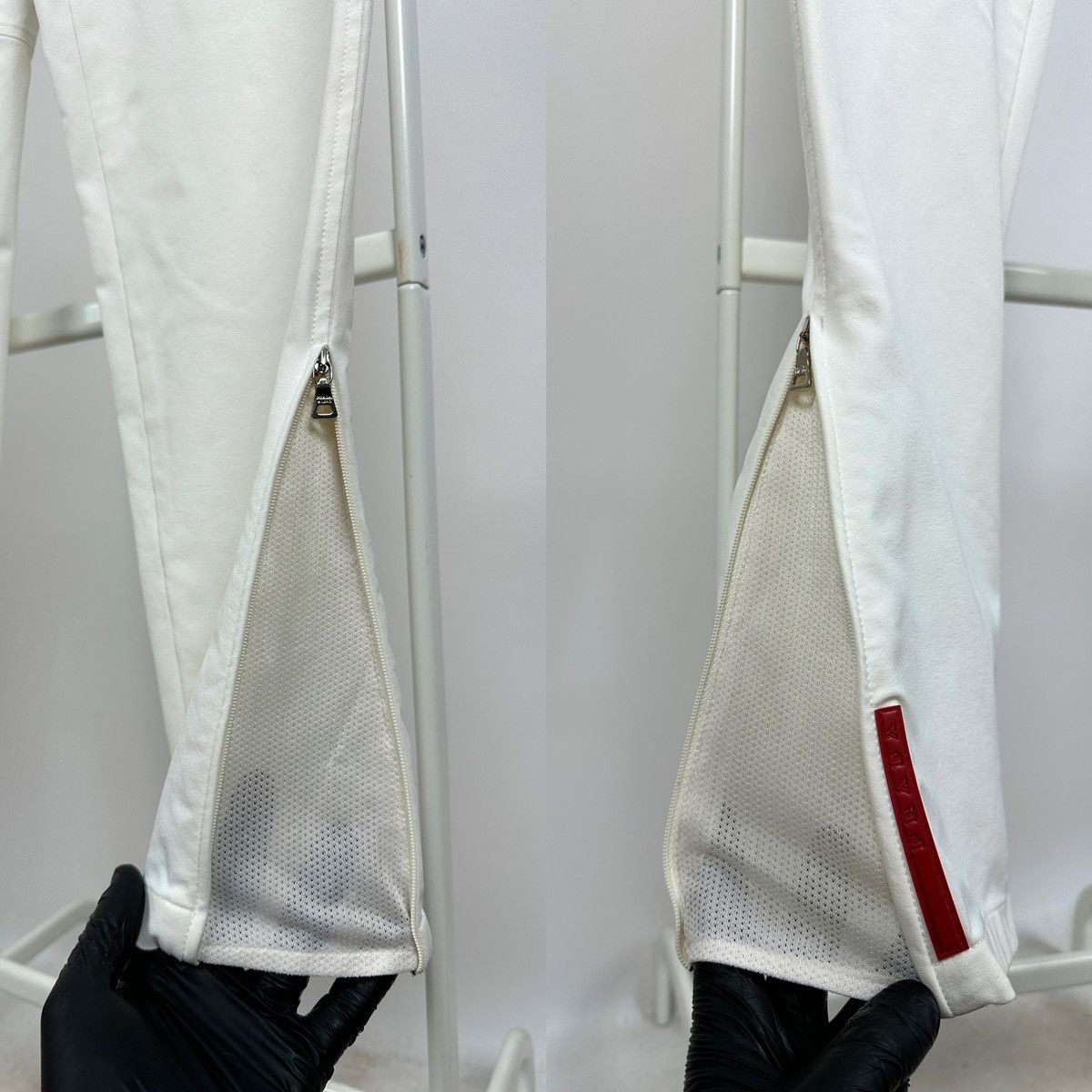 Prada Vintage Prada Sport Red Tab White Nylon Pants Size US 32 / EU 48 - 10 Thumbnail