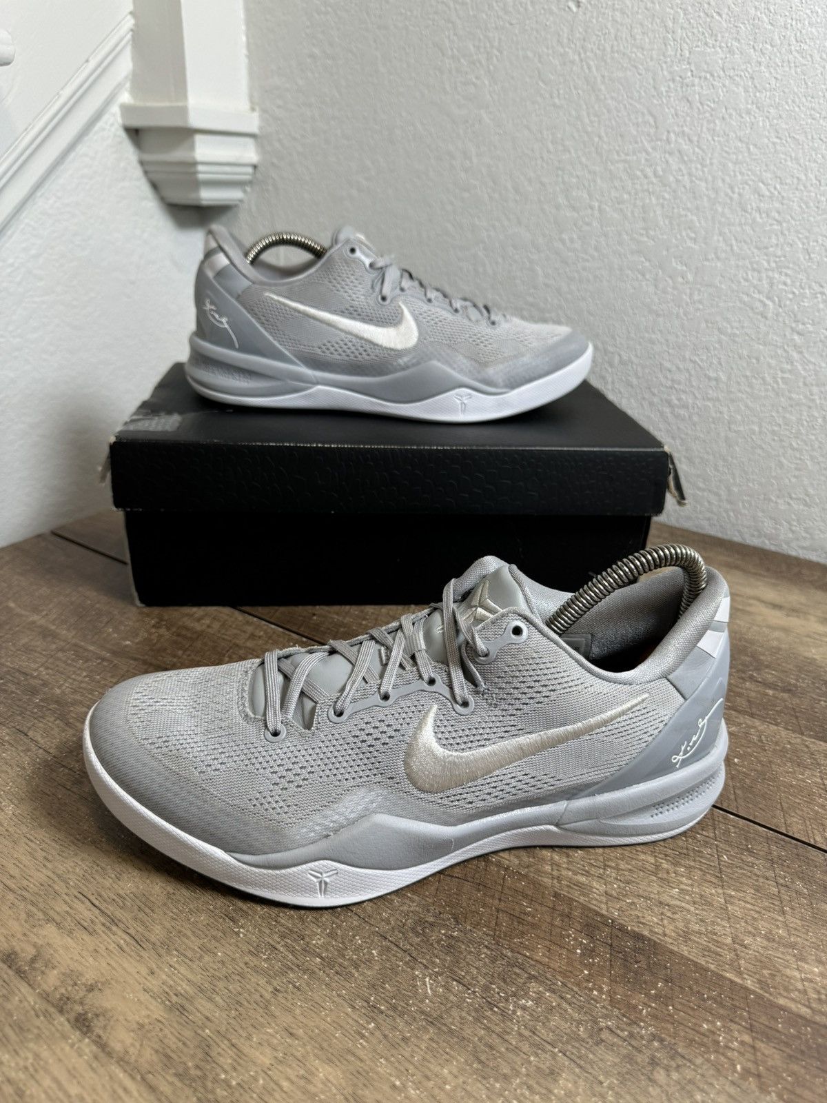 Nike Nike Kobe 8 Protro Men's Sneakers Wolf Grey Men's Size 8 Size US 8 / EU 41 - 2 Thumbnail