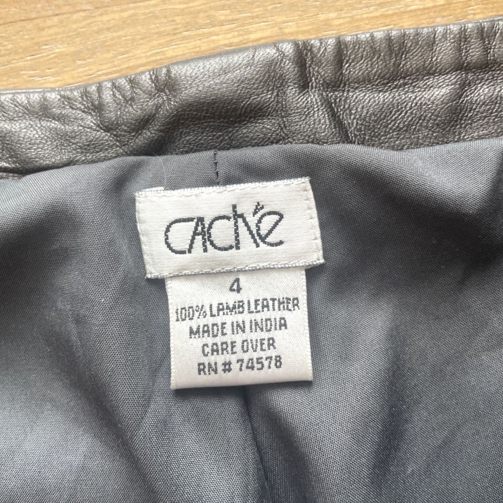 Vintage VINTAGE Cache Cache Leather Y2K Pants Women's 90s Flared Brown Low Rise 29x33 Size 4 NWT Size 27" / US 4 / IT 40 - 4 Thumbnail