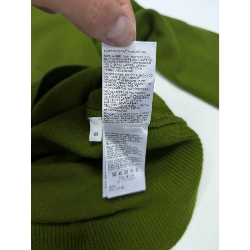Bottega Veneta o1rshd1 Classic Cashmere Sweater in Olive Green Size US M / EU 48-50 / 2 - 20 Thumbnail