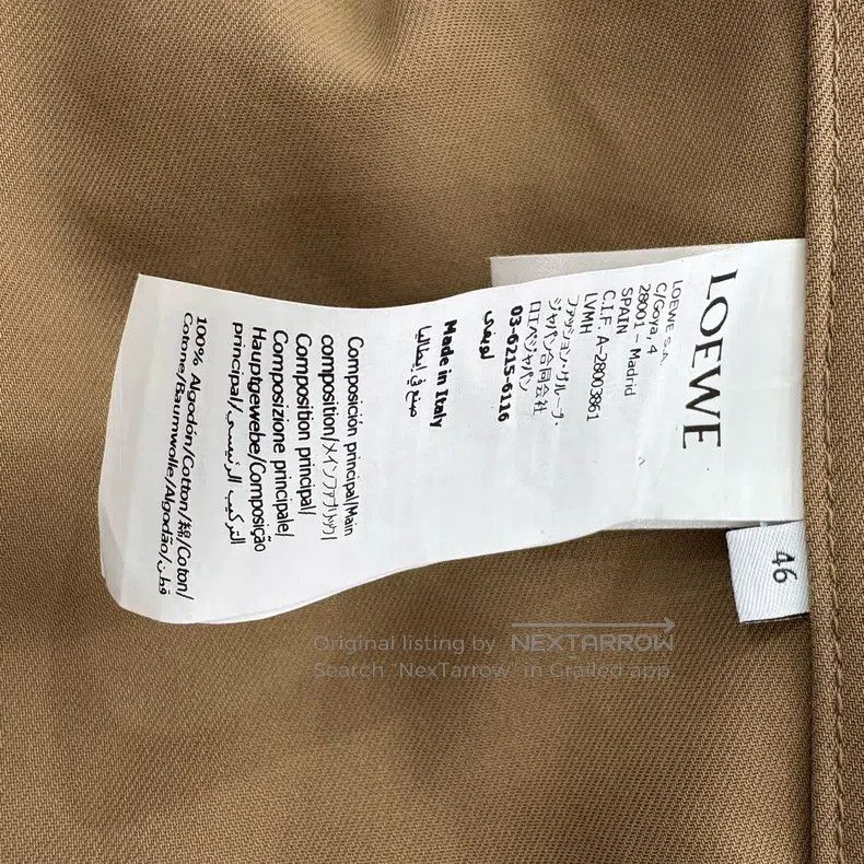 Loewe Loewe Leather Logo Windbreaker Jacket Size US S / EU 44-46 / 1 - 7 Thumbnail