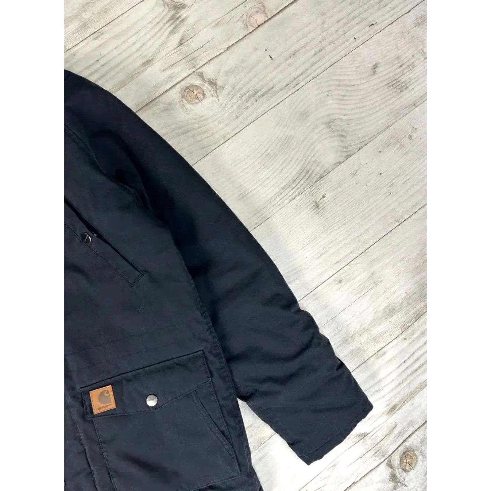 Carhartt VINTAGE Carhartt WIP Trapper Parka Jacket Men Size S Black Size US S / EU 44-46 / 1 - 2 Thumbnail