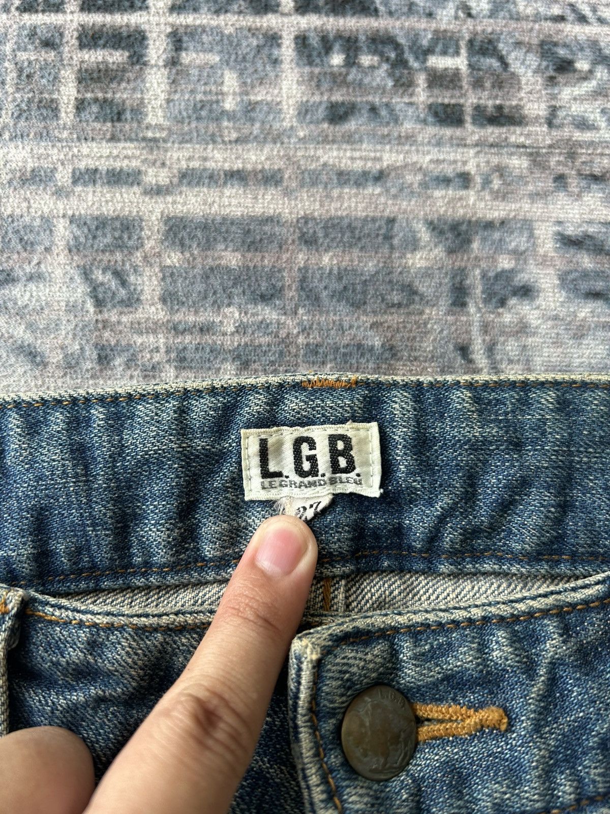 Le Grande Bleu (L.G.B.) LGB Rockstar Zipper Jeans Size US 30 / EU 46 - 21 Thumbnail