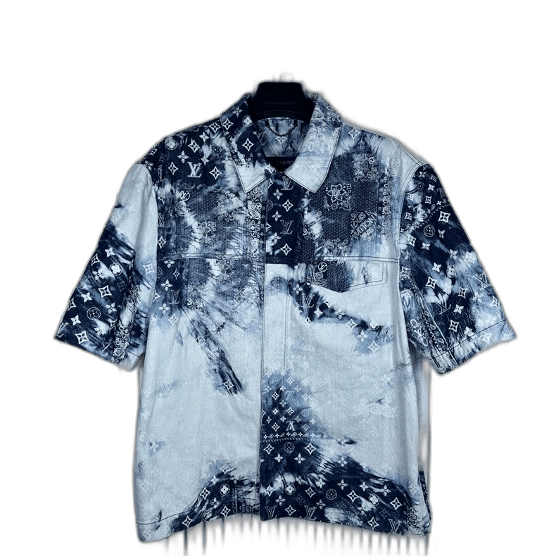 Louis Vuitton Louis Vuitton Denim Short Sleeve Shirt -2505 Size US L / EU 52-54 / 3 - 1 Thumbnail