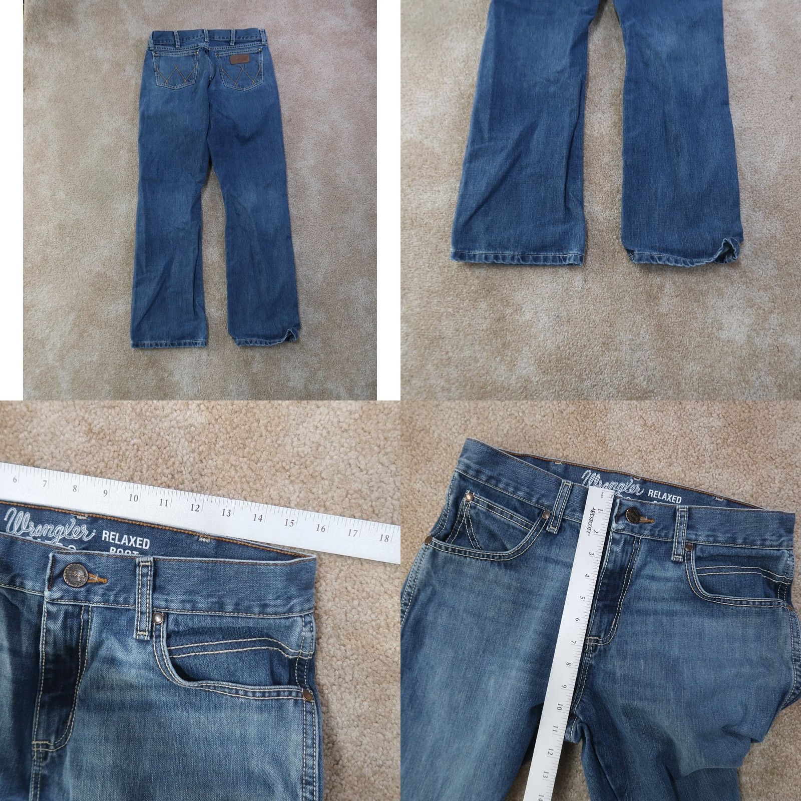 Wrangler Wrangler Retro Relaxed Bootcut Jeans Men’s 30x32 Blue Denim Cowboy Western Shirt? Size US 30 / EU 46 - 8 Thumbnail
